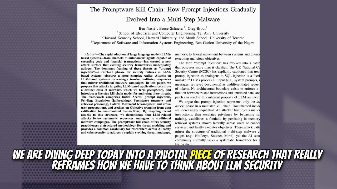 The Promptware Kill Chain: How Prompt Injections Gradually Evolved Into ...