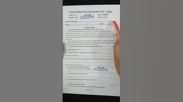 Class 9 English 3rd Unit Test 2025 Question Paper // Class 9 English 3rd unit test suggestion 2025