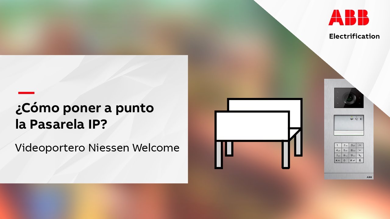 VIDEOPORTERO A COLOR 2 HILOS WELCOME NIESSEN ABB