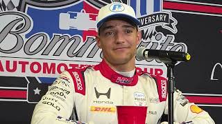 Alex Palou talks about winning his 4th straight #IndyCar pole