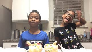 Taste testing โExplosion Popโ cheesecake cupcake