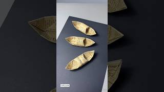 DIY Mini Boat Using Newspaper 🛶 #shorts #youtubeshorts #craft #diy #boat #boating #boatlife #boats