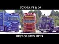 best of Scania V8 & L6 open pipes sound 2018