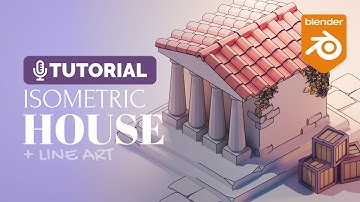 Blender Isometric Line Art House Tutorial | Polygon Runway