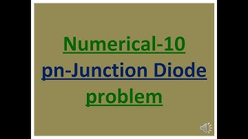 pn Junction Diode II Numerical Problem II Forward Bias Resistance of pn Junction Diode I JEE II NEET