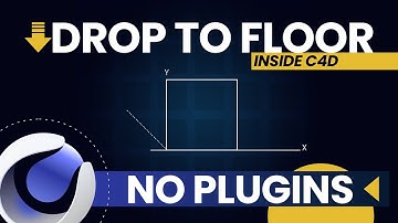 Drop To Floor No Plugins Cinema 4D |  Non-Destructive Technique | Geometry Axis