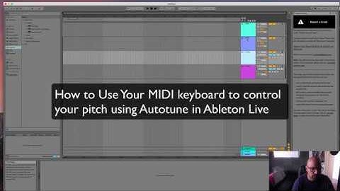 How to use MIDI to Control Pitch in Autotune and Ableton Live