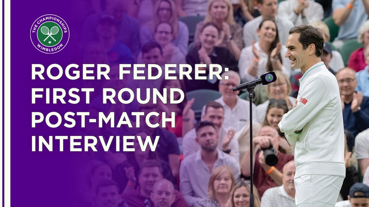 Roger Federer First Round Post-Match Interview | Wimbledon 2021