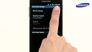 Samsung Galaxy S II - Using Wi-Fi Direct