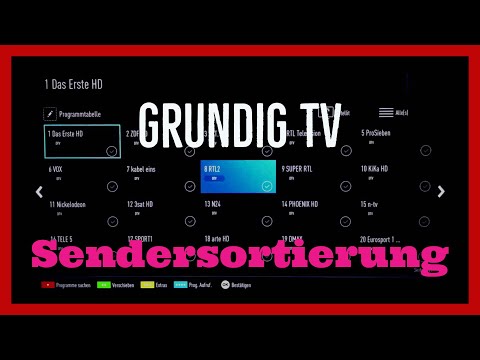 Grundig TV Sender Sortieren Tutorial