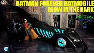 McFarlane DC Multiverse Batman Forever Batmobile Glow In The Dark Gold Label Vehicle Figure Review