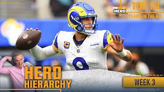 Herd Hierarchy: Rams, Commanders leap into Colin's Top 10 heading into Week 3 I NFL I THE HERD