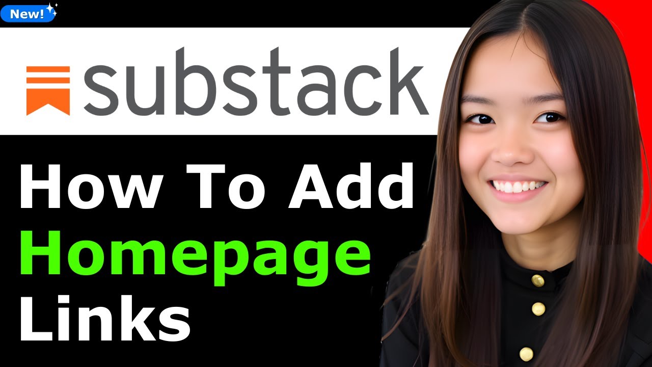 How to Add Homepage Links on Your Substack 2025 (Step By Step) - YouTube