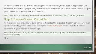 How to Fix the no such file or directory Error While Dockerizing Your Angular App