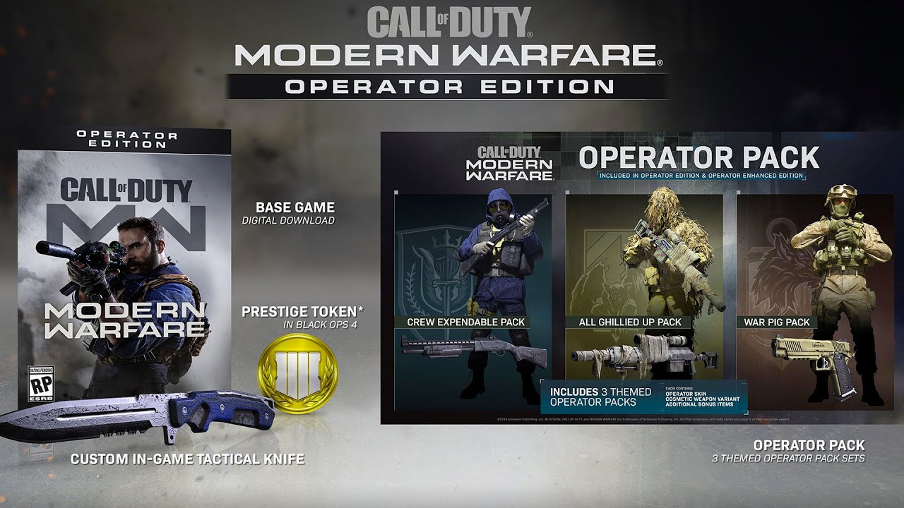 Call of Duty Modern Warfare PREORDER bonuses and INFO! - 