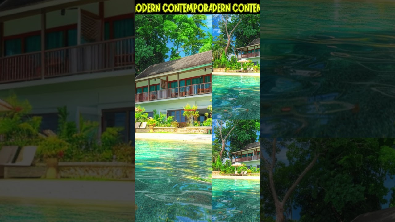 Amazing Beautiful Modern Contemporary Home In Beach Front! Cozy Cabin Ideas 