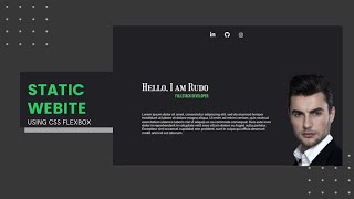 How to make a static and resposive website using CSS Flexbox - [Malayalam]
