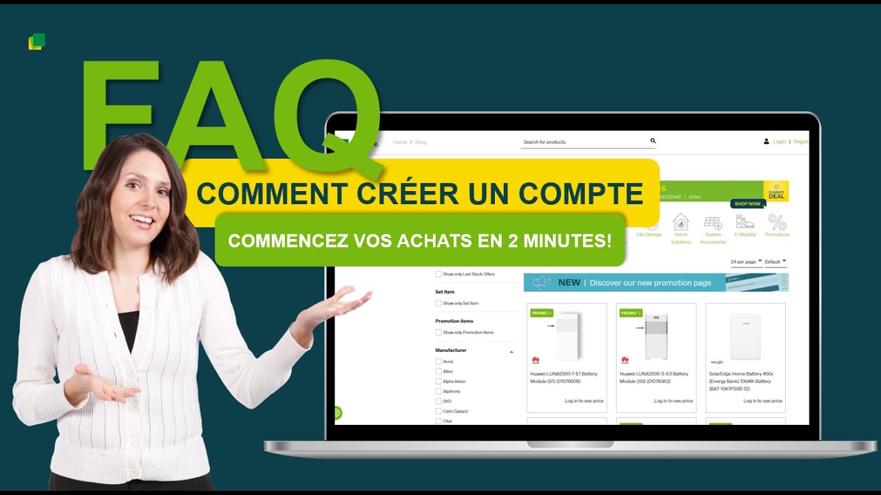Je souhaite devenir client. Comment puis je créer un compte? #FAQ - YouTube