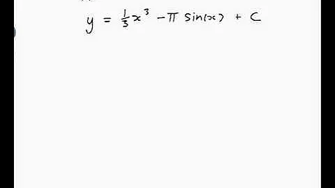 EXAMPLE: Solving a differential equation by direct integration
