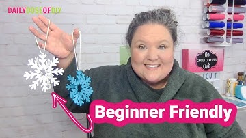 Easy 3D Paper Snowflake Cricut Craft