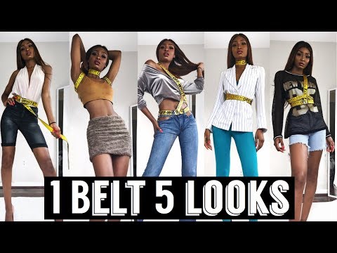 HOW TO STYLE OFF-WHITE BELT IN 5 WAYS | SUMMER 2018 LOOKBOOK |  Miss.Cameroon