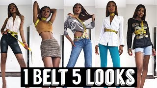 HOW TO STYLE OFF-WHITE BELT IN 5 WAYS | SUMMER 2018 LOOKBOOK |  Miss.Cameroon