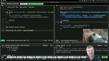 Stream archive: Writing article for handling Axum Errors (2023-09-14)