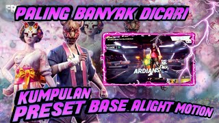 KUMPULAN PRESET ALIGHT MOTION LOBBY FREE FIRE #alightmotion