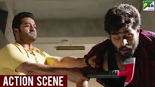 Jr. NTR&#39;s Revenge - Best Action Scene | Aravind Sametha | Jagapathi Babu | Hindi Dubbed Movie