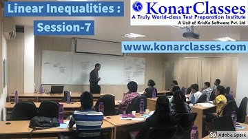 www.konarclasses.com : Linear Inequalities - Session 7