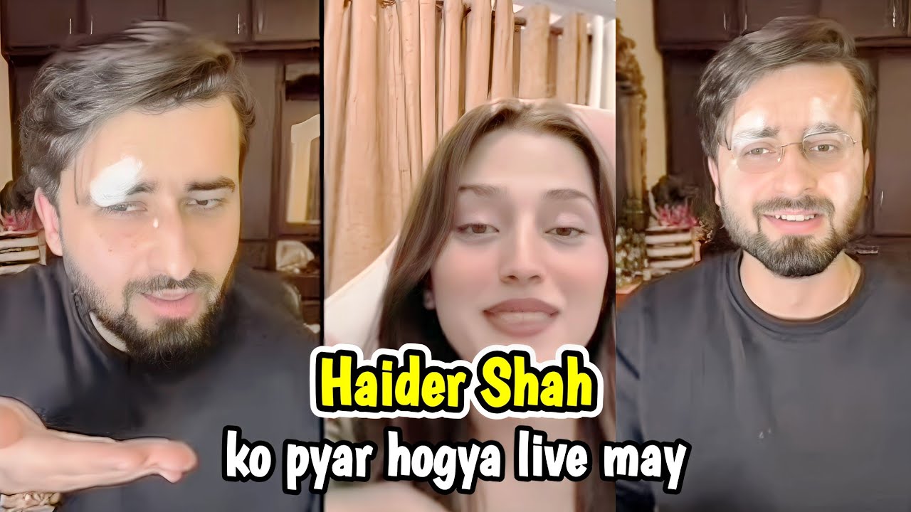 Haider Shah ko pyar hogya live may ❤️ | Live with Haider & Kainat 
