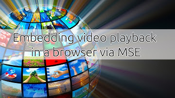 Video playback in a browser via MSE  - embedding
