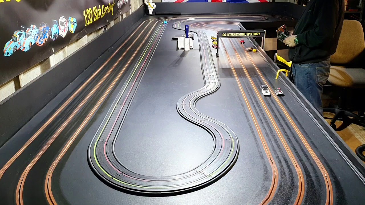 AFX track running LifeLike Stadium Trucks