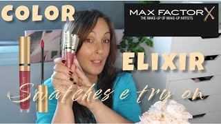 ROSSETTO LUNGA TENUTA/ MAX FACTOR COLOR ELIXIR SWATCHES E TRY ON #lipstick #lips #best #products screenshot 4