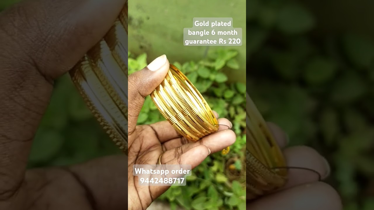 Gold plated bangle 6 month guarantee