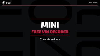 MINI VIN Decoder — Free VIN Check & Lookup | ForCar.org Net Worth
