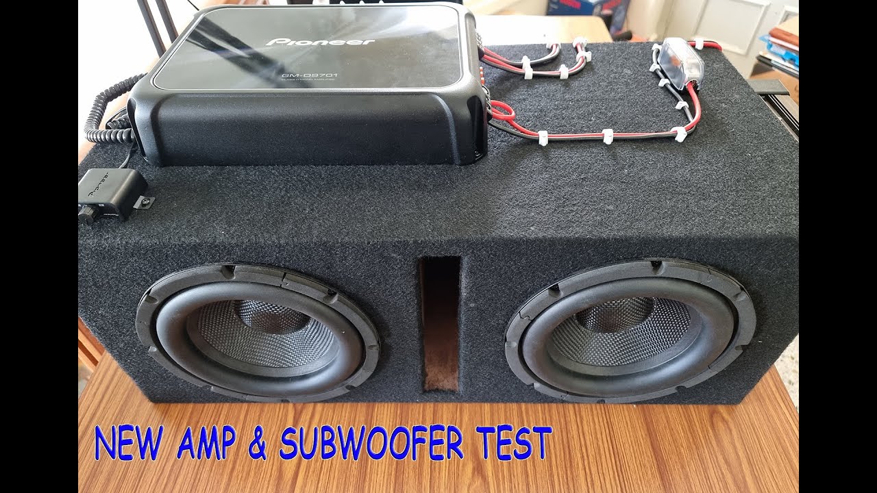 DUAL 8" SUBWOOFER BASS TEST WITH PIONEER GMD9701 MONO AMPLIFIER YouTube