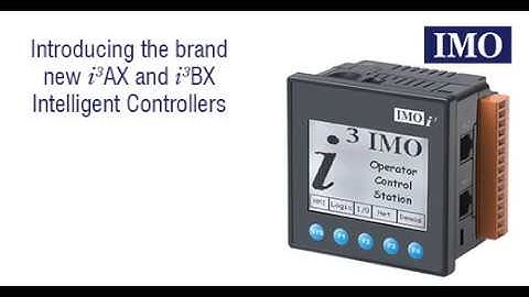 Introducing the new i3AX & i3BX Intelligent Controller from IMO