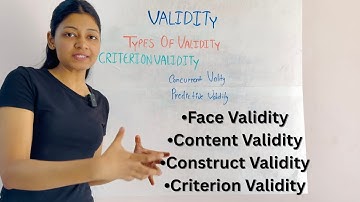 TYPES of VALIDITY in research| Face/ Content/ Criterion/ Construct Validity | Research topics
