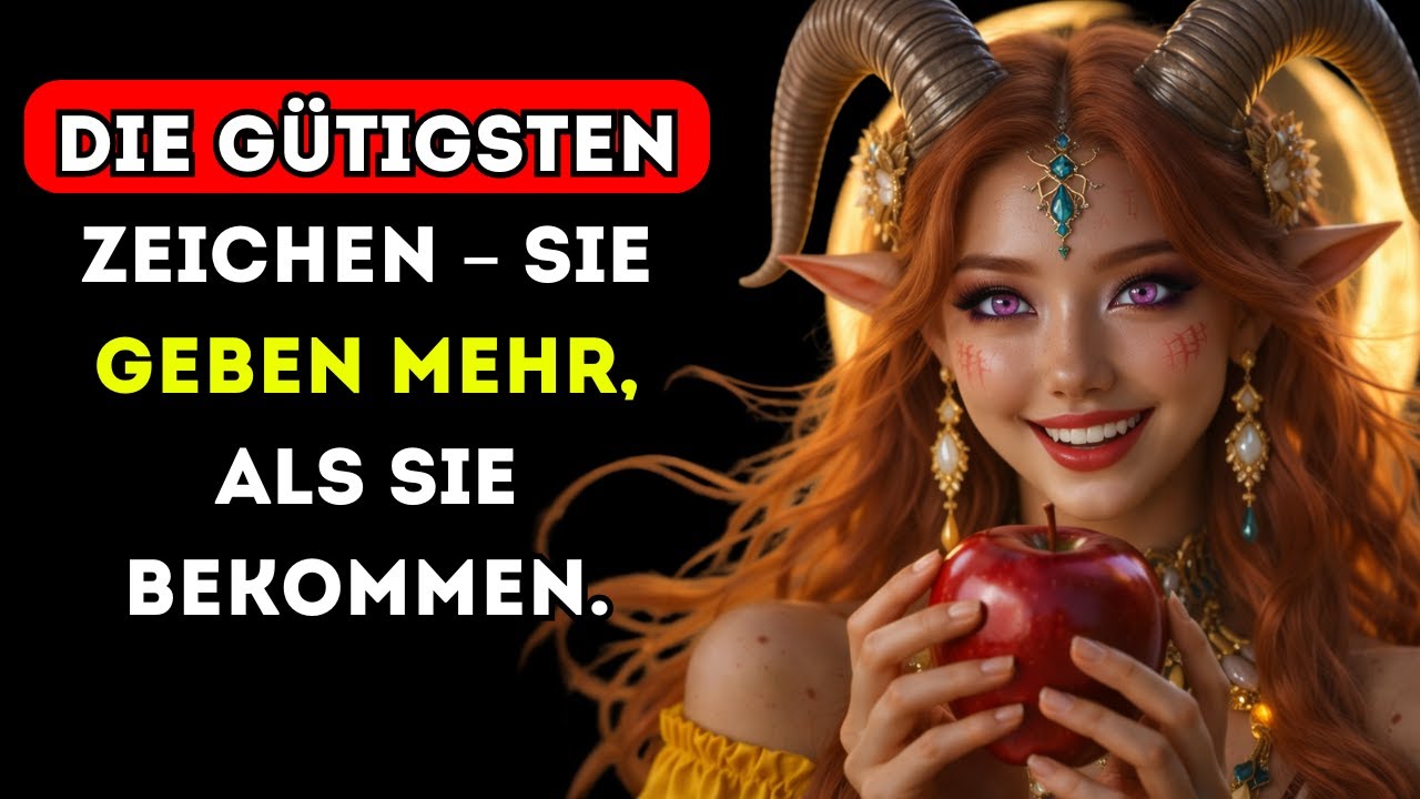 Die gütigsten Zeichen – sie geben mehr, als sie bekommen.