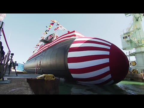 Launch Ceremony for "Shoge," One of Japan's Largest Submarines: Enhanced Detection Capabilities a...