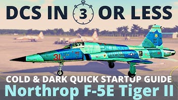 DCS World F-5 Startup from Cold and Dark: DCS In 3 Minutes Or Less