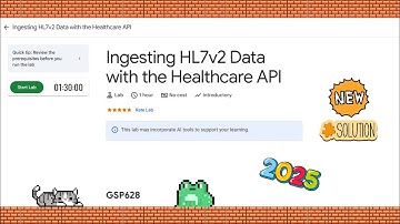 Ingesting HL7v2 Data with the Healthcare API #GSP628 #qwiklabs #gcp @qwiklabexplorers #arcade 🎯🚀
