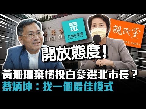 黃珊珊棄橘投白參選北市長？蔡炳坤：找一個最佳模式【CNEWS】