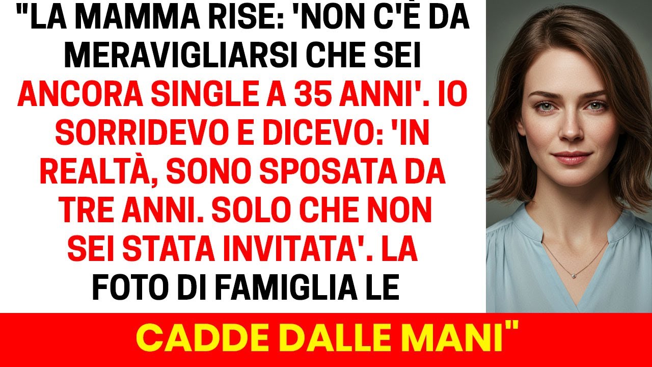 “A 35 anni ancora single?” — mia madre rideva, ignara del mio matrimonio segreto.