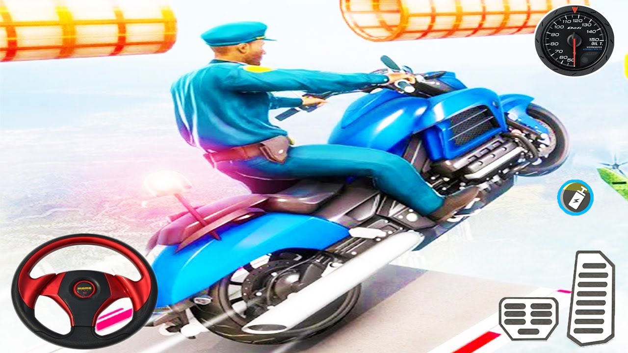 Police Bike Stunt Games - Android GamePlay #6
