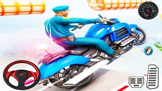 Police Bike Stunt Games - Android GamePlay #6 screenshot 5