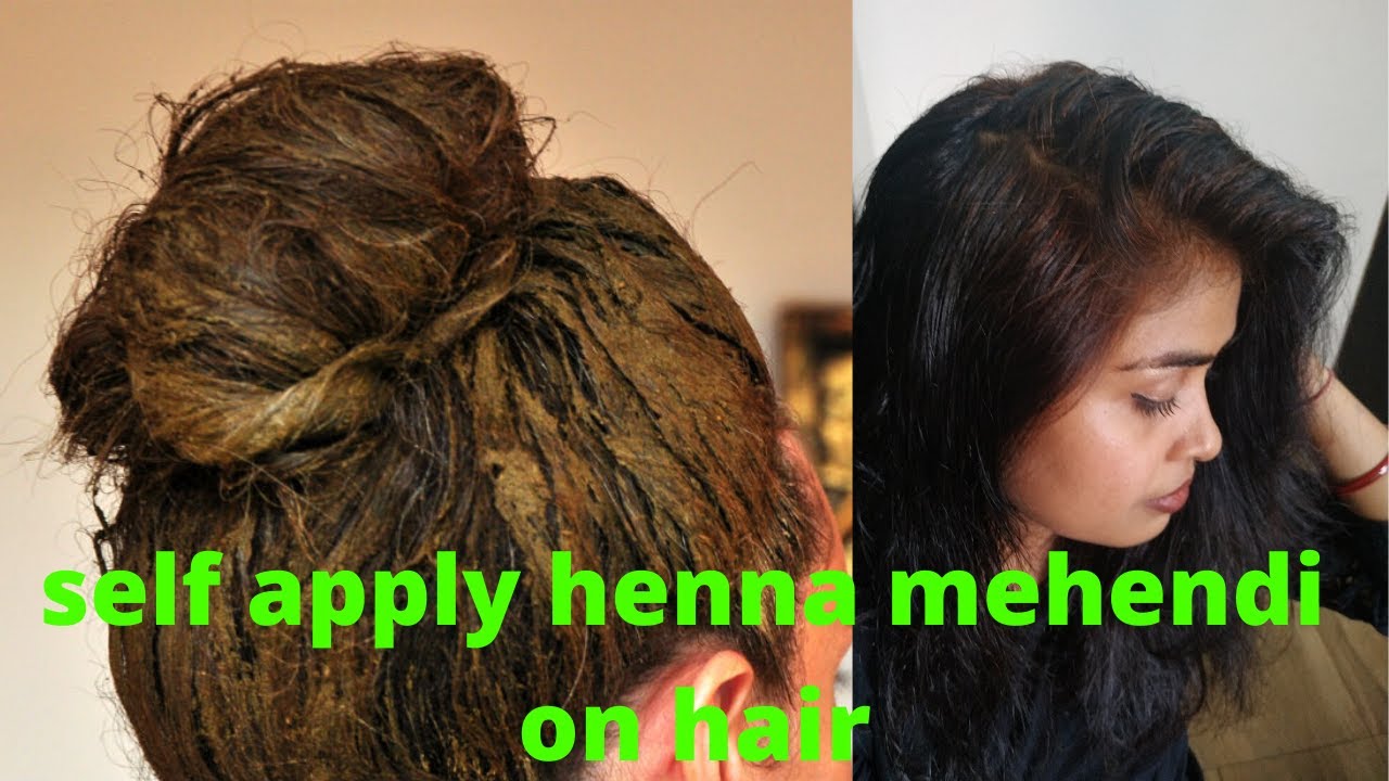 how to make henna mehendi and apply on hair at home in hindi चमकदार