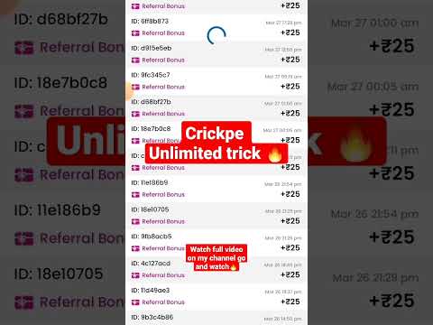 crickpe unlimited trick 75+75.@channel name 👉 technical shakti