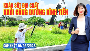 Đang khảo sát địa chất, lấy mẫu đất để khởi công Cầu đường Bình Tiên | Hong Dung BDS